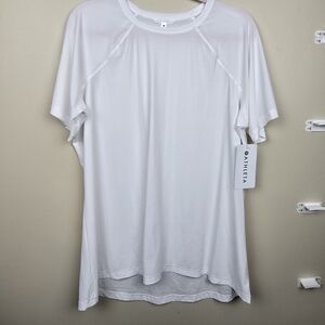 NWT Athleta White Ultimate Tee size 1X